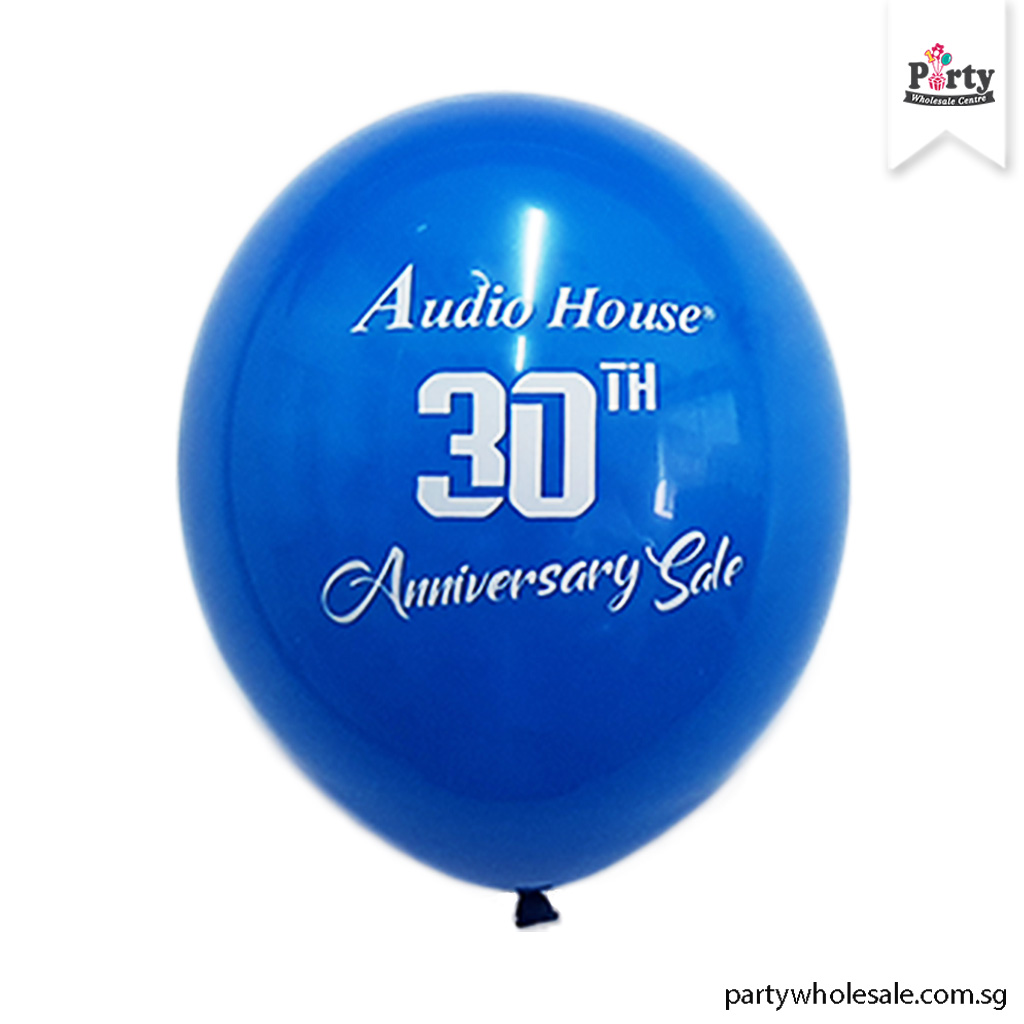 Audio House Logo Balloon Printing Singapore Party Wholesale