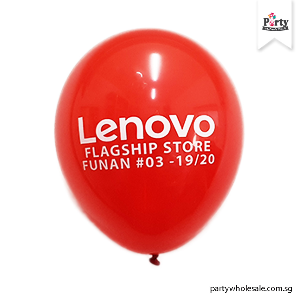 Lenovo Logo Balloon Printing Singapore Party Wholesale