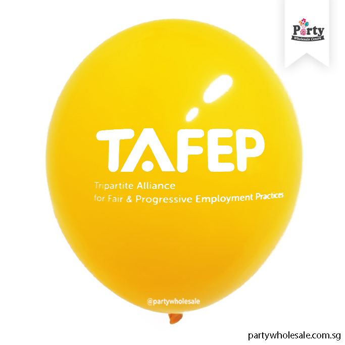 TAFEP Logo Balloon Printing Singapore Party Wholesale