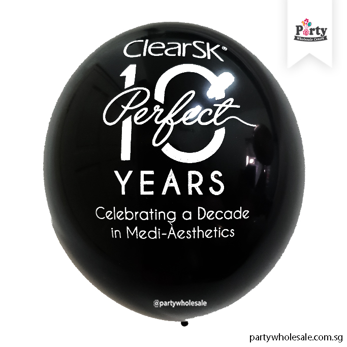 Clear SK Logo Balloon Printing Singapore Party Wholesale