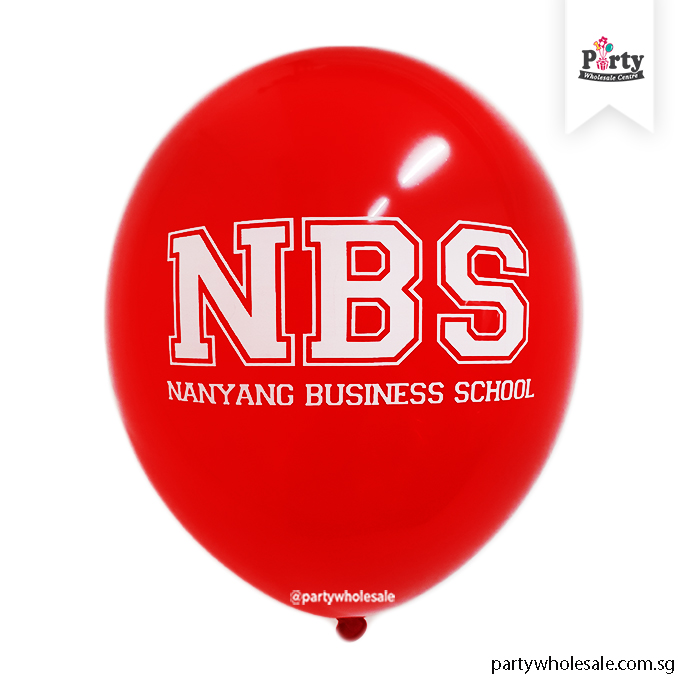 NBS Logo Balloon Printing Singapore Party Wholesale