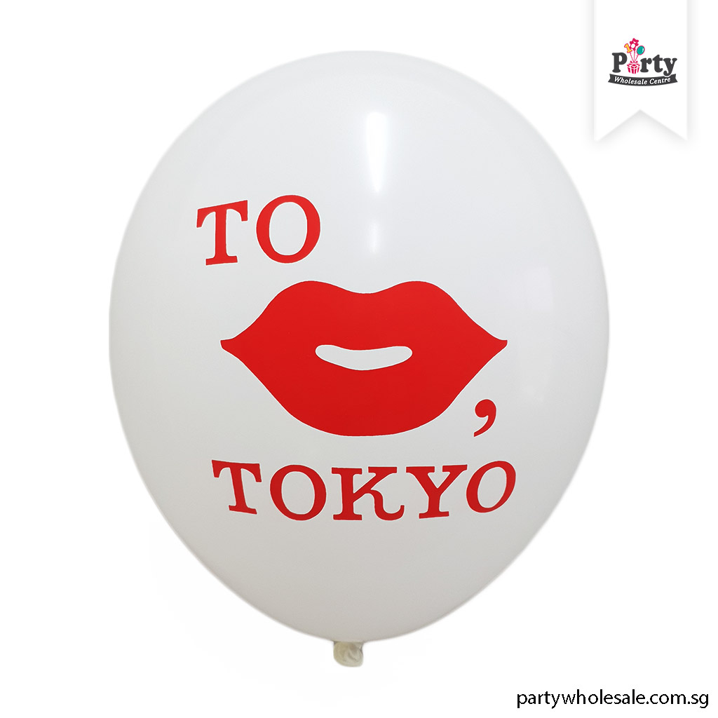 Lips Tokyo Logo Balloon Printing Singapore Party Wholesale