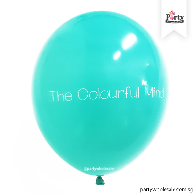 Teal Colour Logo Balloon Printing Singapore Party Wholesale Teal Colour Logo Balloon Printing Singapore Party Wholesale
