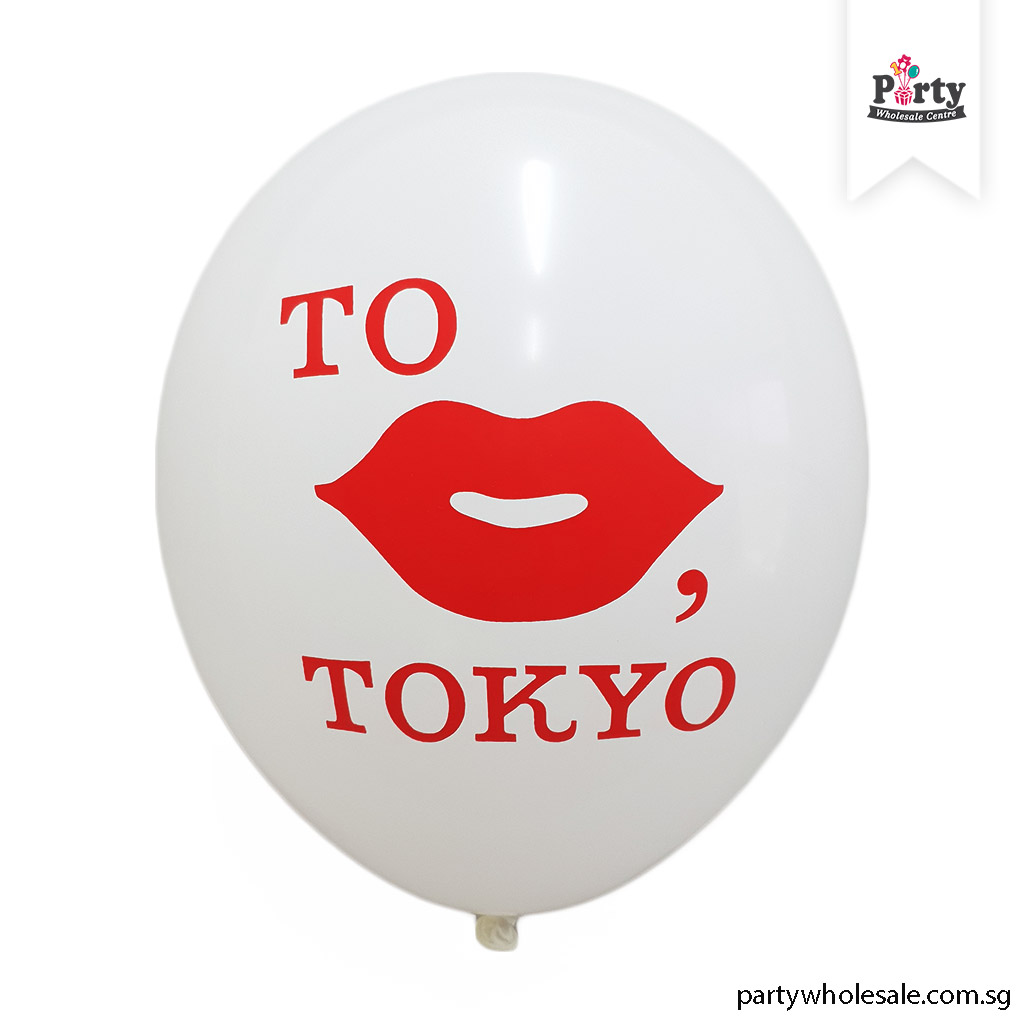 Lips Tokyo Logo Balloon Printing Singapore Party Wholesale Lips Tokyo Logo Balloon Printing Singapore Party Wholesale