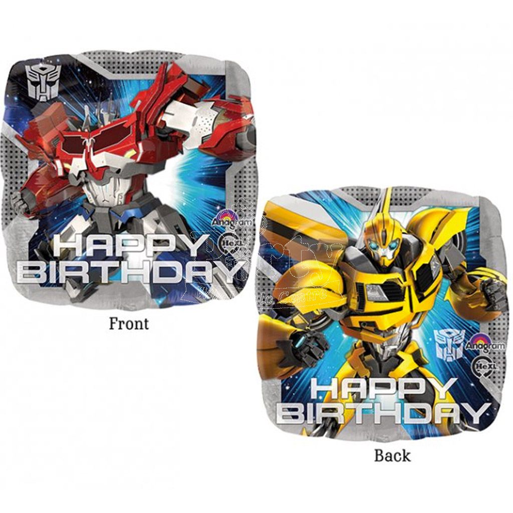 Memory Cannon Prestige Transformers Bumble Bee Optimus Prime Birthday Balloon | Party Wholesale