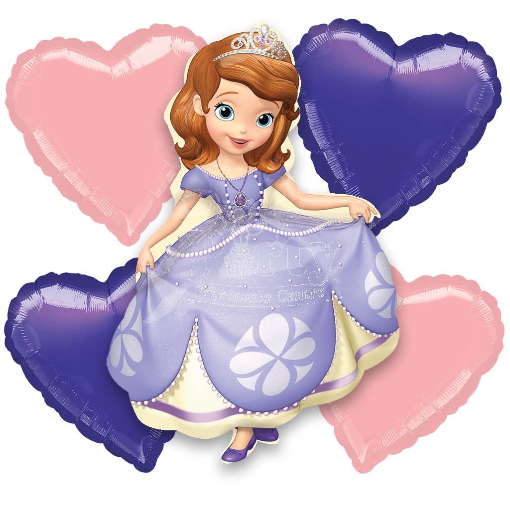 Disney Princess Sofia The First Balloon Bouquet | Party Wholesale
