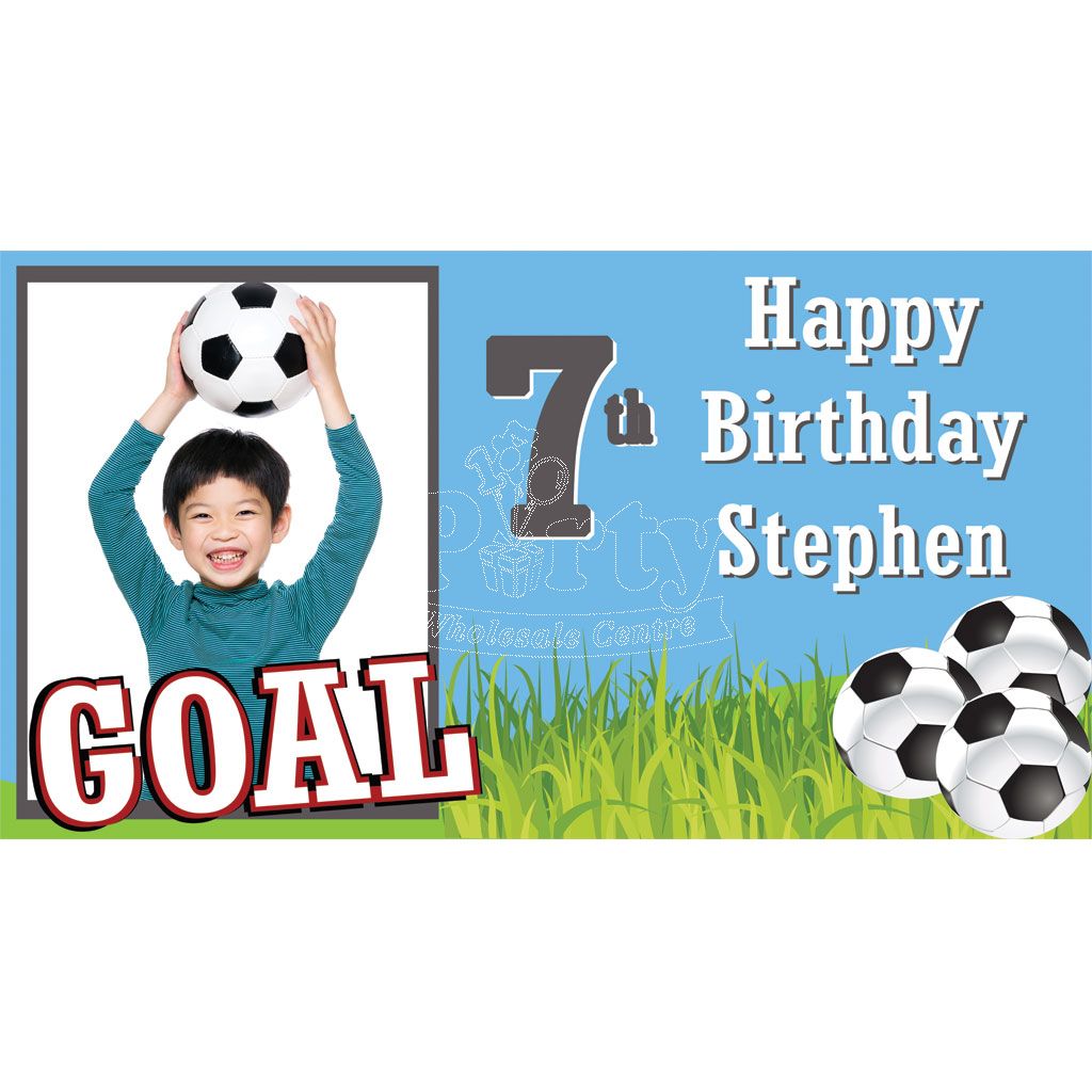 Soccer Customised Banner | Party Wholesale