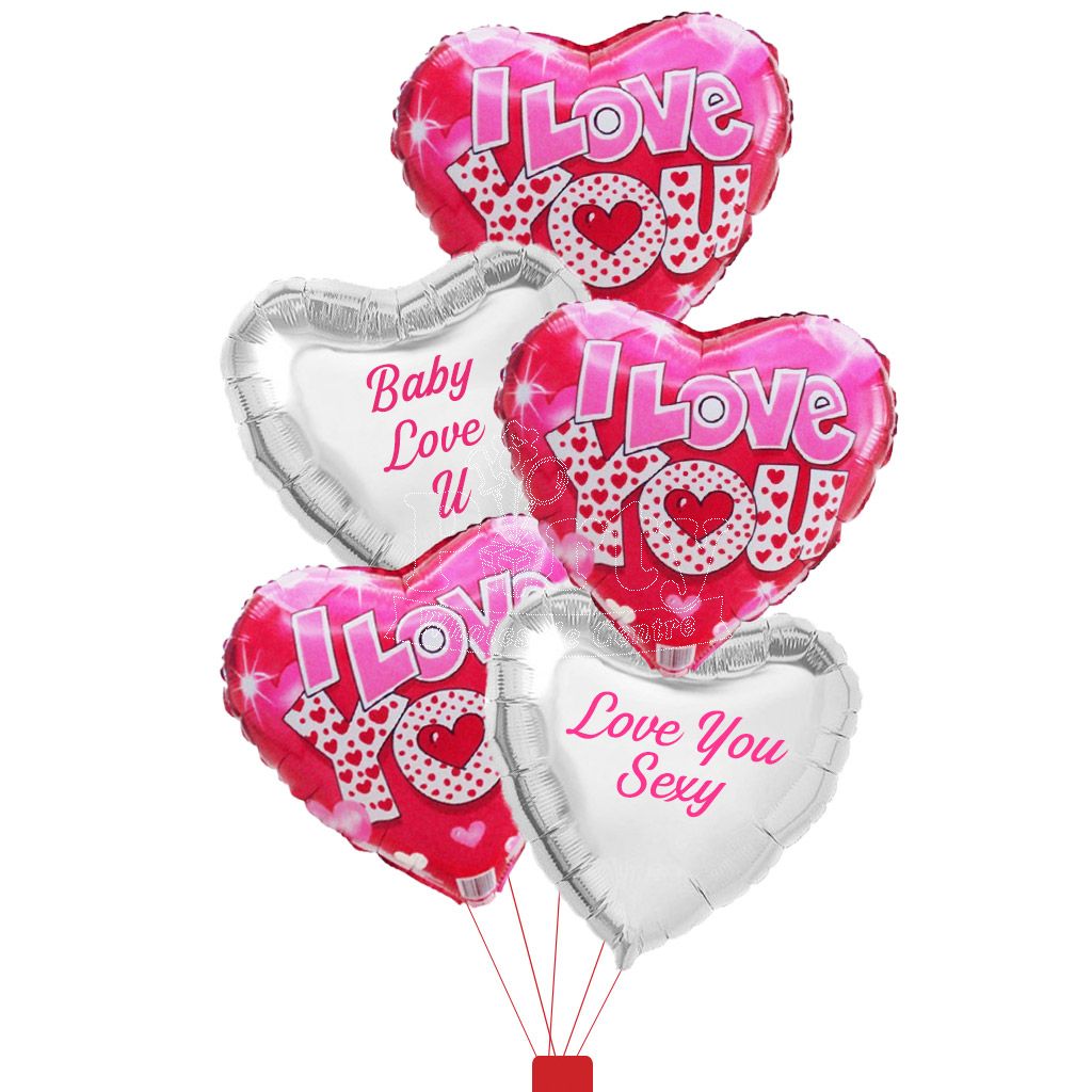 Customized Vibrant Pink Valentine's Day Balloon Surprise ...