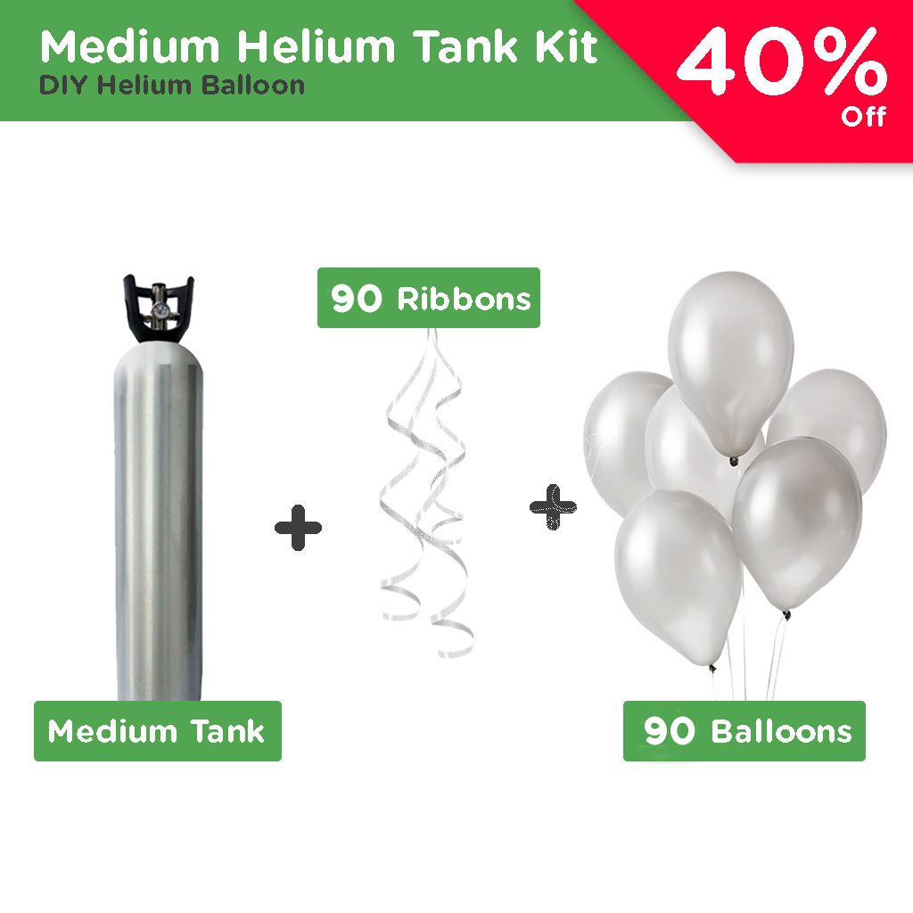 Medium Helium Tank Package (90 Balloons)