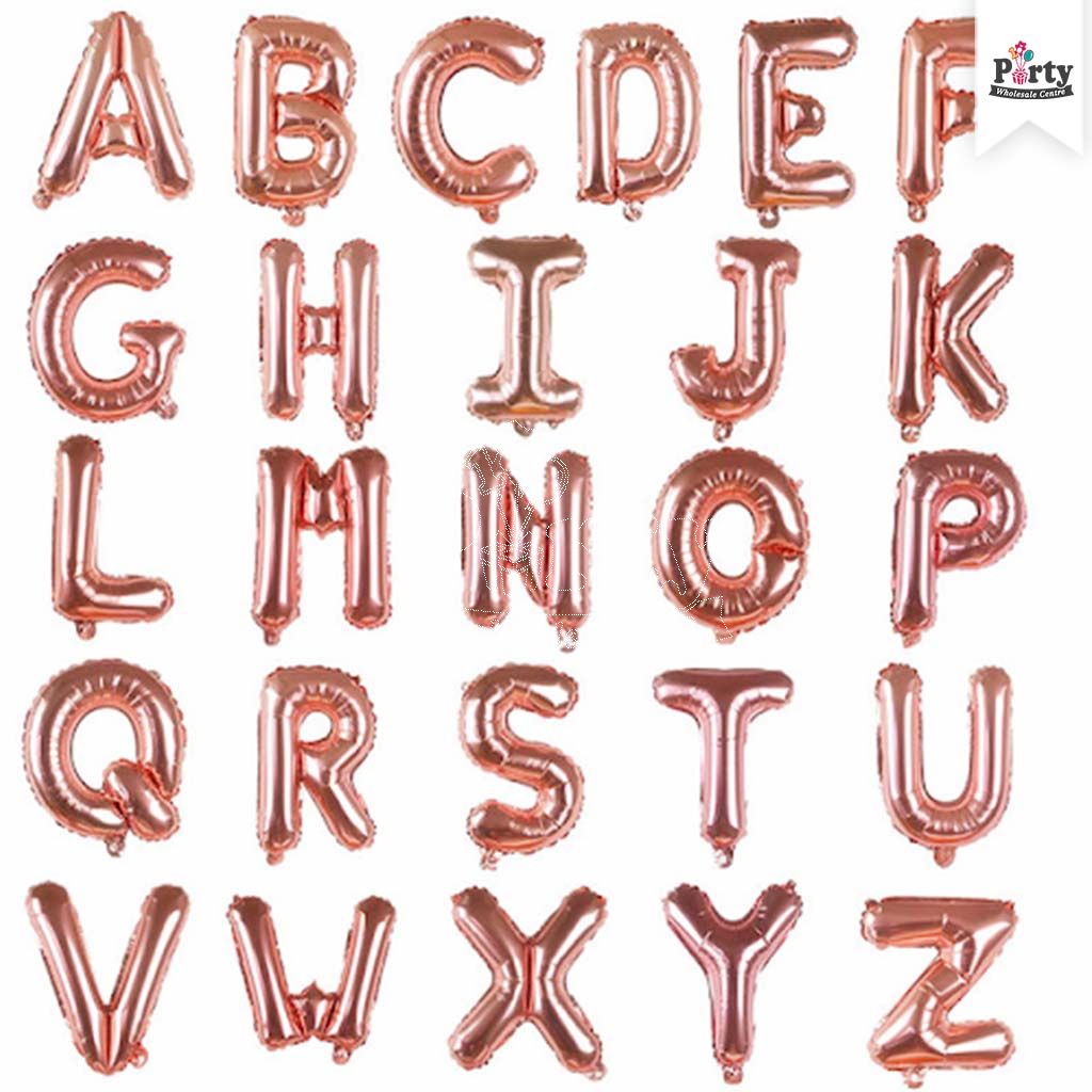 Small alphabet 2025 balloons