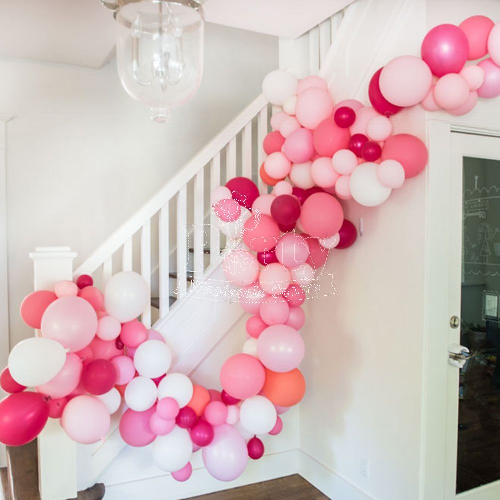 Pink Organic Balloon Arch | Party Wholesale