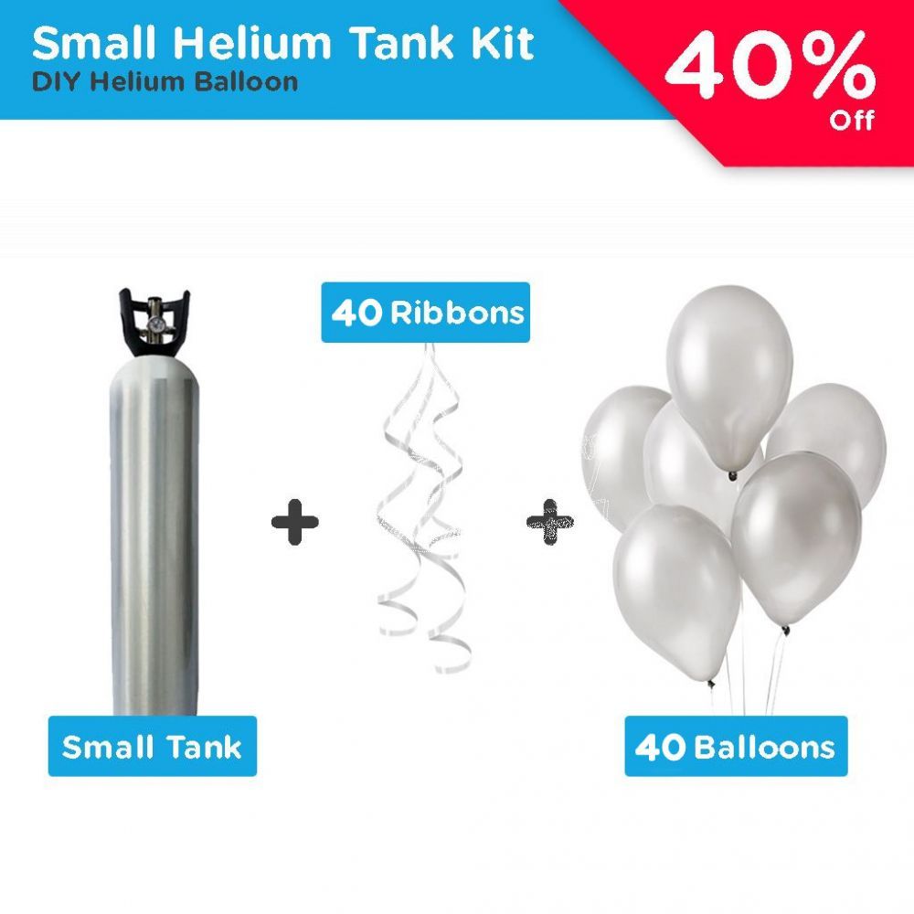 Small Helium Tank Package (40 Balloons) Party Wholesale