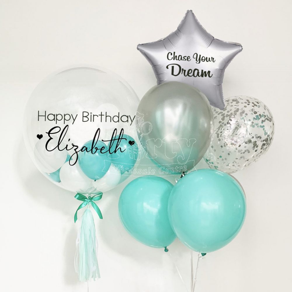 Tiffany Customised Surprise Bubble Helium Balloon Party Wholesale