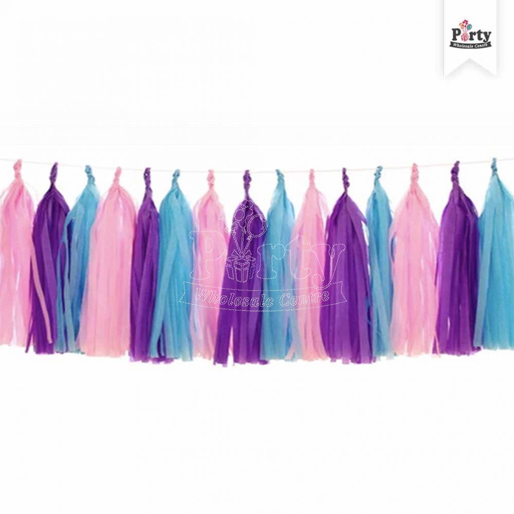 Shimmer & Shine Paper Tassel Garland Decoration Party Wholesale