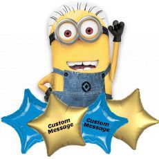 Customised Despicable Minion Helium Balloon Party Supplies Singapore