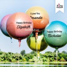 Customized Ombre Orbz Helium Balloon Party Wholesale Singapore