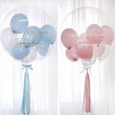 Newborn Gift Personalized Bubble Balloon Delivery Singapore