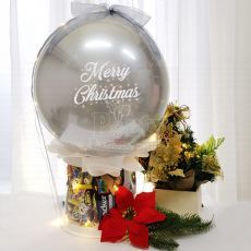 Christmas Silver Hot Air Balloon Hamper Singapore Delivery