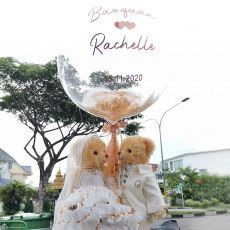 Personalized Wedding Gift Bear Hot Air Balloon Hamper