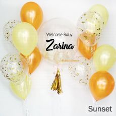 Sunset Bespoke Customised Bubble Helium Balloon Party Wholesale Singapore