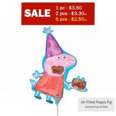 Peppa Pig Airfilled Foil Balloon 12inch Party Wholesale Singapore