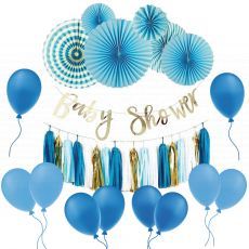 Baby Shower Blue DIY Party Backdrop Decoration Inspiration Party Wholesale