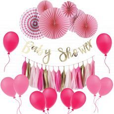 Baby Shower Pink DIY Party Backdrop Decoration Inspiration Party Wholesale