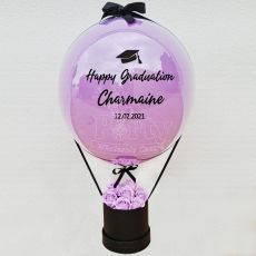 Personalized Lavender Rose Balloon Hamper Gift Singapore