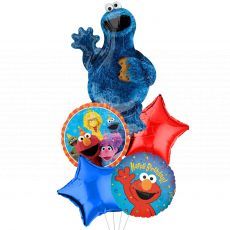Cookie Monster & Friends Sesame Street Balloon Bouquet Party Wholesale