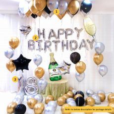 DIY Classic Gold Birthday Party Decoration Party Wholesale