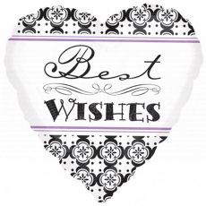 Best Wishes Heart Shape Foil Balloon Party Wholesale Singapore