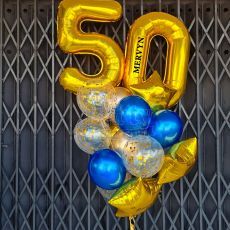 Royal Gold Number Balloon Package Delivery Singaapore