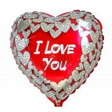 I Love You Mini Hearts Foil Balloon