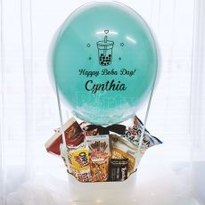 Pastel Tiffany Hot Air Balloon Hamper Singapore