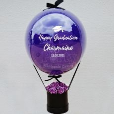 Personalized Purple Rose Hot Air Balloon Hamper Singapore