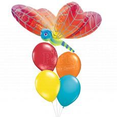 Rainbow Dragonfly Garden Helium Balloon Package Party Wholesale