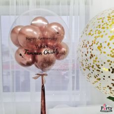 Personalized Rose Girl Surprise Balloon Singapore