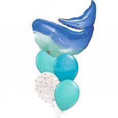 Blue Whale Sea Helium Balloon Bouquet Party Wholesale