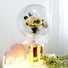 Personalized Luscious Rose Christmas Hot Air Balloon Hamper Party Wholesale