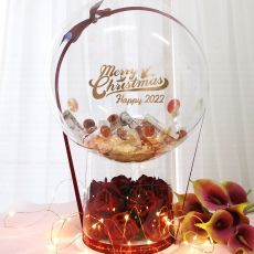 Personalized Merry Christmas Money Hot Air Balloon Hamper Gift Party Wholesale
