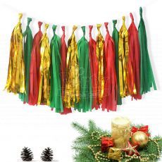Christmas Paper Tassel Garland Decoration Party Wholesale