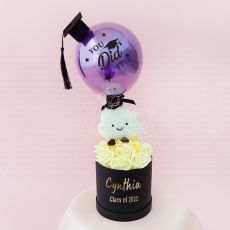 'You Did It' Purple Balloon Rose Hamper Party Wholesale Singapore