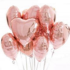 Rose Gold Heart Foil Balloon Party Wholesale Singapore