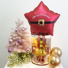 Personalized PREMIUM Santa Claus Christmas Hot Air Balloon Hamper Gift Party Wholesale Singapore