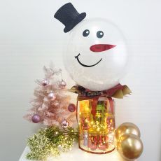 Personalized PREMIUM Snowman Merry Christmas Hot Air Balloon Hamper Gift Party Wholesale