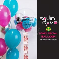 Squid Game Money Reveal Surprise Balloon Hamper & Customization Party Wholesale