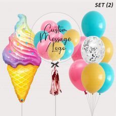 Bespoke Ice Cream Surprise Balloon Set 2