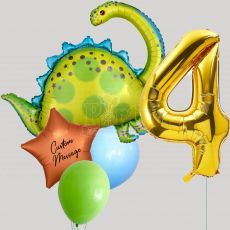 Customized Stegosaurus Dinosaur Balloon Bouquet