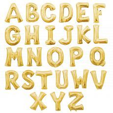 Jumbo Gold Letter Balloon Party Wholesale