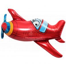 Red Airplane Vehicle Boys Birthday Balloon Singapore